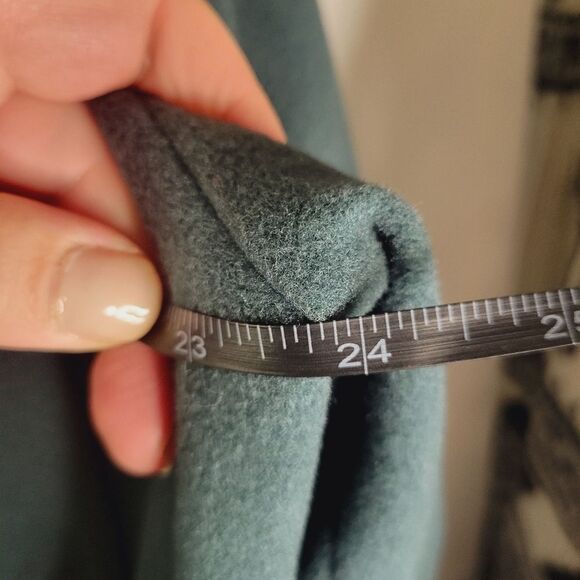 "Devonshire Cream" Dark Green Wool Felt Jacket - Picture 9 of 12